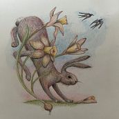 Mijn project van de cursus: Surrealistisch illustreren met de natuur als inspiratie. Un proyecto de Ilustración tradicional, Dibujo a lápiz, Dibujo, Dibujo artístico, Ilustración naturalista				 y Dibujo con lápices de colores de Betty J - 04.01.2024