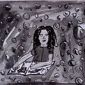 Meu projeto do curso: Ilustração em nanquim com influência japonesa. Traditional illustration, Drawing & Ink Illustration project by Dani Vitório - 01.04.2024
