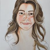Meu projeto do curso: Retrato em aquarela a partir de uma fotografia. Traditional illustration, Watercolor Painting, and Portrait Drawing project by lizete.moraes.int - 12.31.2023
