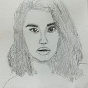 My project for course: Portrait Sketchbooking: Explore the Human Face. Sketching, Drawing, Portrait Drawing, Artistic Drawing, and Sketchbook project by tiruvannamalai2015 - 01.02.2024