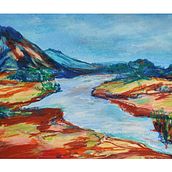 Mon projet du cours : Dessin de paysage aux pastels : jouez avec la lumière. Traditional illustration, Fine Arts, Pencil Drawing, Drawing, and Artistic Drawing project by Sylvie Mercier - 01.05.2024