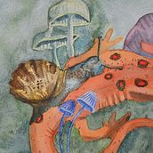 My project for course: Botanical Watercolor Painting of the Natural World. Projekt z dziedziny  Sztuki piękne,  Malarstwo, Malowanie akwarelą, R, sunek botaniczn, Ilustracja naturalist i czna użytkownika Kelsey Carnell - 01.01.2024