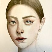Mi proyecto del curso: Retrato en acuarela a partir de una fotografía. Traditional illustration, Watercolor Painting, and Portrait Drawing project by Katrina Martin Recio - 01.05.2024