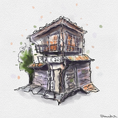Mi proyecto del curso: Dibujo arquitectónico en digital. Un projet de Esquisse , Dessin, Illustration architecturale, Carnet de croquis et Illustration à l'encre de Pop Alexandru - 05.01.2024