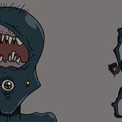 Ataque de un ex humano. Cinema, Vídeo e TV, Animação, Design de personagens, Multimídia, Animação 2D e Ilustração tradicional projeto de germanemanuelortega - 06.01.2024