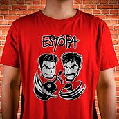 ESTOPA Camisetas: Caricaturas GIRA 25 ANIVERSARIO ESTOPÍA. Costume Design, Graphic Design, Fashion Design, Fashion Illustration	, Textile Printing, and Textile Design project by David Zurita Gómez - 01.03.2024
