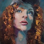 Mein Abschlussprojekt für den Kurs: Moderne Porträtmalerei mit Ölfarben. Un proyecto de Ilustración tradicional, Bellas Artes, Pintura y Pintura al óleo de sigrid_8 - 06.01.2024