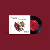 CD Design 'Hommage an Astor Piazzolla - Tango nuevo'. Graphic Design, and Collage project by Inés Pina Pérez - 01.06.2024