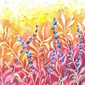 My project for course: Negative Watercolor Painting for Botanical Illustration. Traditional illustration, Watercolor Painting, and Botanical Illustration project by Andrea Csepeli - 01.06.2024