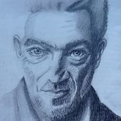 Mi proyecto del curso: Retratos realistas a lápiz: luz, sombra y proporción. Traditional illustration, Fine Arts, Sketching, Pencil Drawing, Drawing, Portrait Drawing, Realistic Drawing, Artistic Drawing, and Figure Drawing project by Marita Nadal Lizabe - 01.06.2024