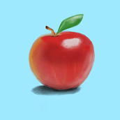 Apple. Drawing, and Digital Illustration project by Samuel Cardoso - 01.07.2024