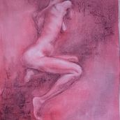 My project for course: Contemporary Drawing of the Human Figure. Un projet de Illustration traditionnelle, Beaux Arts, Dessin, Dessin artistique, Peinture acr, lique , et Dessin anatomique de Minna Paajanen - 05.01.2024