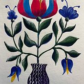 Decorative Painting Experiment. Traditional illustration project by Vaida Lu - 01.03.2024