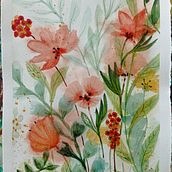 Mon projet du cours : Aquarelle florale créative : renouez avec la nature. Pintura, Pintura em aquarela, Ilustração tradicional e Ilustração botânica projeto de sophiebouscary33 - 08.01.2024