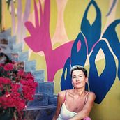 Mural „Finca“, private country house, Tenerife, Spain. Interior Decoration, and Street Art project by Masha Semikina - 01.08.2024
