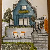 Mon projet du cours : Esquisses d'architecture expressives aux feutres de couleur . % Julie Mcl tarafından hazırlanan Eskiz çizimi, Çizim, Mimari İllüstras, on, Eskiz defteri, Mürekkep İllüstras, Ve onu projesi - 01.07.2024