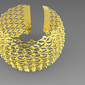 Mi proyecto del curso: Modelado 3D con Grasshopper en Rhinoceros. Un progetto di 3D, Design industriale, Architettura d'interni, Product design, Modellazione 3D, Progettazione 3D e Design di gioielli di ga_pau03 - 07.01.2024
