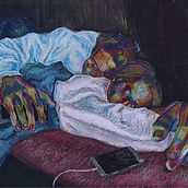 My project for course: Expressive Figure Drawing: Explore Lines, Shapes and Colors. Een project van  Beeldende kunst, Tekening met potlood,  Tekening,  Portrettekening, Realistische tekening, Anatomisch tekenen, Schilderen met gouache y Traditionele illustratie van Katya Chemodurova - 08.01.2024