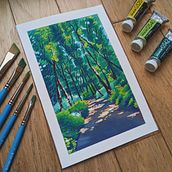 My project for course: Landscape Painting with Gouache for Beginners. Un progetto di Belle arti, Pittura, Illustrazione naturalistica e Pittura gouache di aurelieb - 03.01.2024