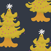 Xmas tree pattern. Een project van Patroonontwerp van Silvia Amtmann - 09.01.2024