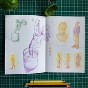 My project for course: Sketchbook Illustration with Colored Pencils. Projekt z dziedziny Trad, c, jna ilustracja,  Sztuki piękne, Sketching, R, sunek ołówkiem,  R, sunek,  R, sunek art, st, czn i Sketchbook użytkownika Gwen Petiteau - 09.01.2024