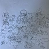 Mi proyecto del curso: Fundamentos del dibujo de personas a partir de la imaginación Ein Projekt aus dem Bereich Traditionelle Illustration, Bildende Künste, Skizzenentwurf, Bleistiftzeichnung, Zeichnung, Artistische Zeichnung und Anatomische Zeichnung von Rocío Yong - 09.01.2024