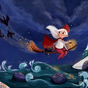 My project for course: Children’s Illustration with Procreate: Paint Magical Scenes. Digital Illustration, Children's Illustration, Digital Painting, and Picturebook project by macakovochka - 01.09.2024