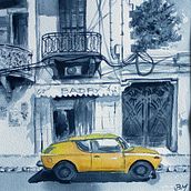 painting old abandoned houses from Lebanon . % Benedicte Moubarak tarafından hazırlanan Sulubo, Ve a Resim projesi - 01.09.2024
