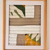 Mi proyecto del curso: Creación de adornos de pared con patchwork y tintes naturales. Un proyecto de Bordado, Costura, DIY, Upc, cling y Diseño textil de carolinalinaresroldan - 09.01.2024