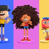 Modeling Low poly for serie Net Fix tv animation . Een project van Film, video en televisie, 3D y Ontwerp van personages van Erandi Francisco - 14.05.2023