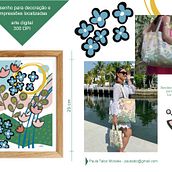 flores de verano. Pattern Design, Design digital, Design, Design de acessórios, e Design de interiores projeto de Paula Taibo - 06.06.2023