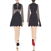 Vestido Ein Projekt aus dem Bereich Modedesign von Maria Elena Quiroga Lopez - 30.04.2023