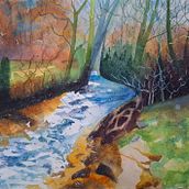 Mi proyecto del curso: Pintura de paisajes realistas con acuarela. Fine Arts, Painting, Sketching, Watercolor Painting, and Naturalistic Illustration project by Soriana Montiel - 01.10.2024