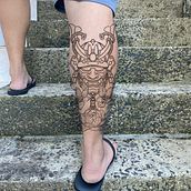 Meu projeto do curso: Tatuagem botânica com pontilhismo. Traditional illustration, Tattoo Design, and Botanical Illustration project by felipe silva - 12.13.2023