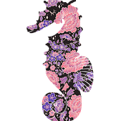 Kwiatowa Konik Morski. Digital Illustration project by nanfreun - 01.10.2024