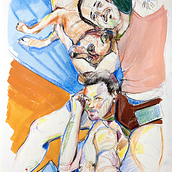 My project for course: Expressive Figure Drawing: Explore Lines, Shapes and Colors. Un progetto di Belle arti, Disegno a matita, Disegno, Disegno di ritratti, Disegno realistico, Disegno anatomico e Pittura gouache di Prins Nicolas - 10.01.2024
