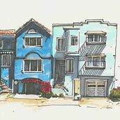 My project for course: Expressive Architectural Sketching with Colored Markers. Sketching, Drawing, Architectural Illustration, Sketchbook & Ink Illustration project by Ruoxi - 01.11.2024