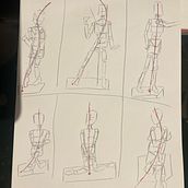 Il mio progetto del corso: Disegno della figura umana in pose espressive. Un projet de Beaux Arts, Esquisse , Dessin, Carnet de croquis , et Dessin anatomique de Sara - 11.01.2024
