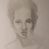 Mon projet du cours : Portraits réalistes au crayon : lumière, ombre et proportions. Traditional illustration, Fine Arts, Sketching, Drawing, Portrait Drawing, Realistic Drawing, Artistic Drawing, and Figure Drawing project by daniele_rousseau - 01.12.2024