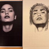 My project for course: Artistic Charcoal Portraiture: Creating Atmosphere. Traditional illustration, Fine Arts, Drawing, Portrait Drawing, Realistic Drawing, and Artistic Drawing project by Nataliia - 02.06.2024