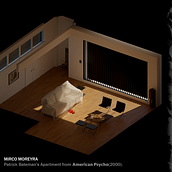 Departamento de Patrick Bateman / Patrick Bateman's Aparment. Un proyecto de Diseño, 3D, Cine, vídeo, televisión, Arquitectura y Arquitectura interior de Mirco Moreyra - 23.09.2022