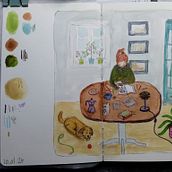 final projekt. Traditional illustration project by Hanne Marie Lorenzen - 01.13.2024