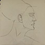 My project for course: Portrait Sketchbooking: Explore the Human Face. Sketching, Drawing, Portrait Drawing, Artistic Drawing, and Sketchbook project by Joao Pedro Carneiro - 01.13.2024