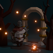 Mi proyecto del curso: Modelado de personajes low poly para videojuegos. 3D, 3D Modeling, Video Games, 3D Character Design, and Game Design project by fkai666la - 01.10.2024