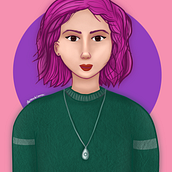 Mi proyecto del curso: Retrato de personajes femeninos con Procreate. Un projet de Illustration traditionnelle, Illustration numérique , et Dessin numérique de Alejandra Mendoza Correa - 12.01.2024