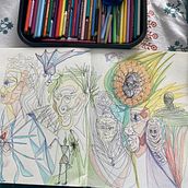 Sketchbook drawings. Een project van Traditionele illustratie van Eva Dalilah Ruiz Hernandez - 14.01.2024