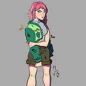 Mi proyecto del curso: Dibujo de personajes expresivos. Traditional illustration, Character Design, Comic, Pencil Drawing, Drawing, Watercolor Painting, and Manga project by Mabelly Medina Bonilla - 01.14.2024