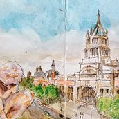 Mi proyecto del curso: Sketching artístico en acuarela: atrévete a expresar tus ideas. Projekt z dziedziny Trad, c, jna ilustracja, Sketching, Kreat, wność,  R, sunek, Malowanie akwarelą i Sketchbook użytkownika Jeremy Baty - 14.01.2024