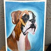 Meu projeto do curso: Retrato realista de animais de estimação com pintura a óleo. Un progetto di Belle arti, Pittura, Pittura ad olio e Illustrazione naturalistica di Rebeca Naftali - 10.01.2024