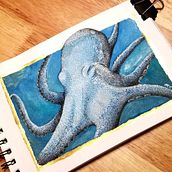 Octopus Aquarelle . Un projet de Carnet de croquis , et Aquarelle de mollyca98 - 14.01.2024